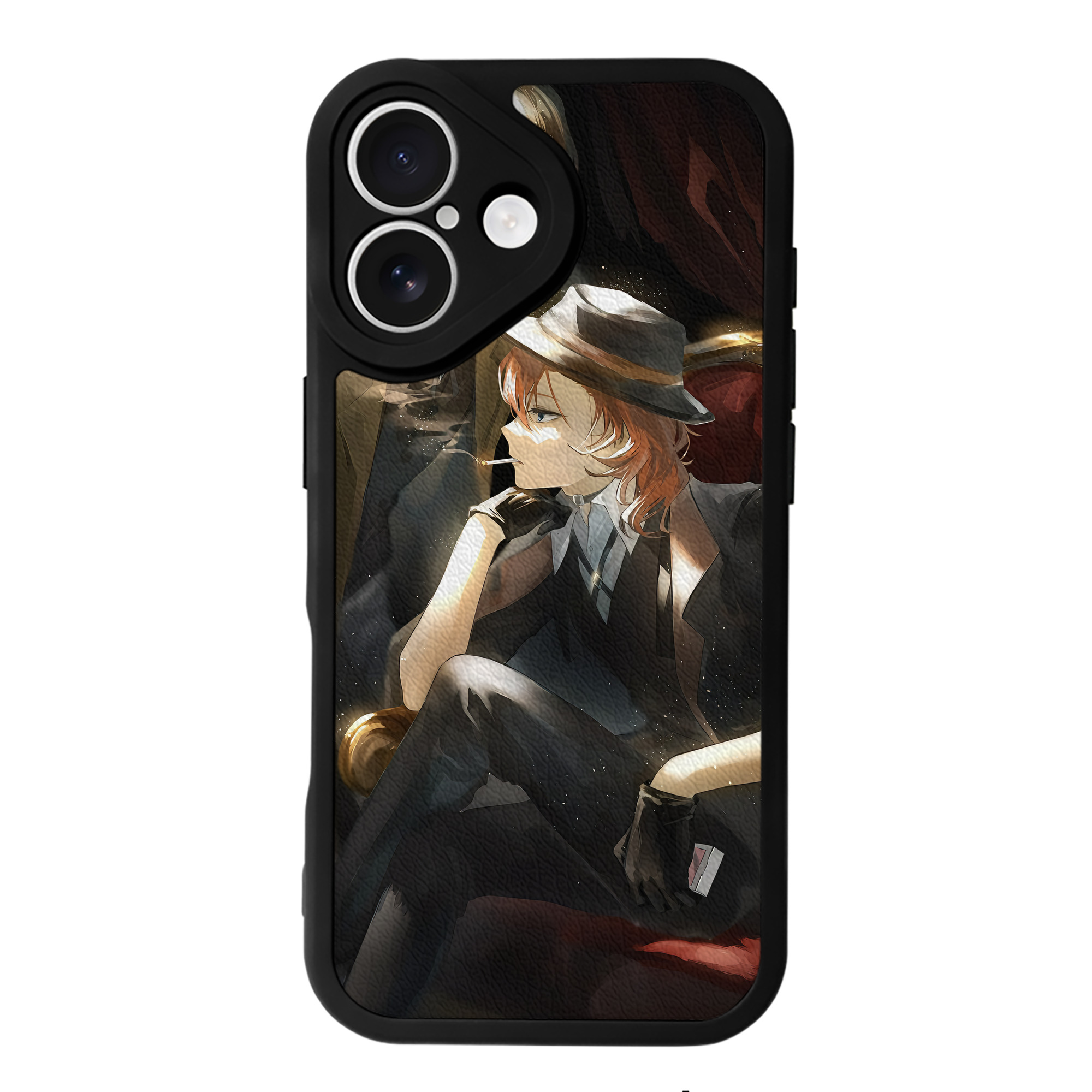 （画像用） 文豪ストレイドッグス Bungo Stray Dogs 【iPhone 16シリーズ対応】シリコンスマホケース（レザー調） 材質：シリコン